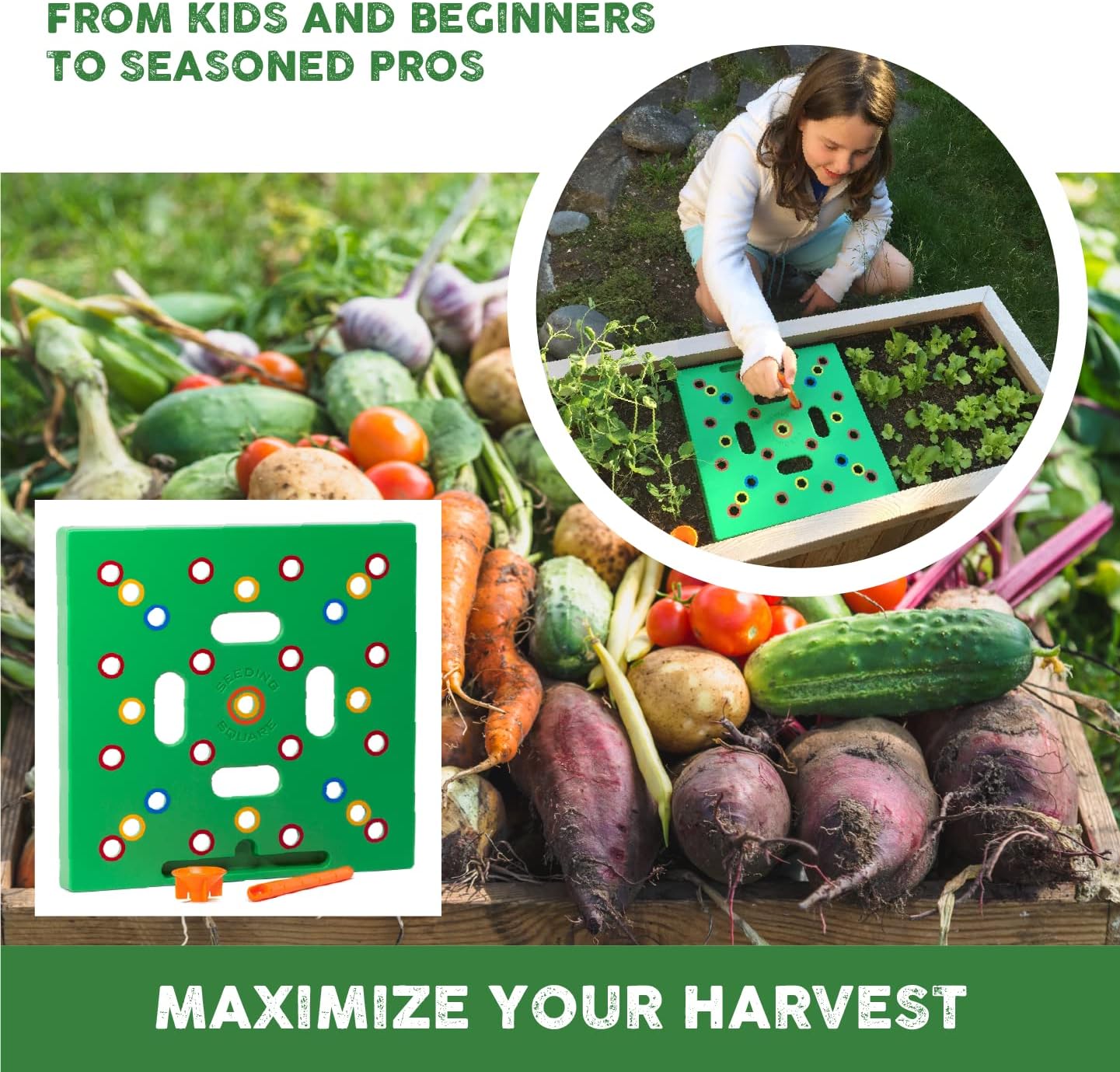 Plant Spacing Seeding Square for Bigger Yields