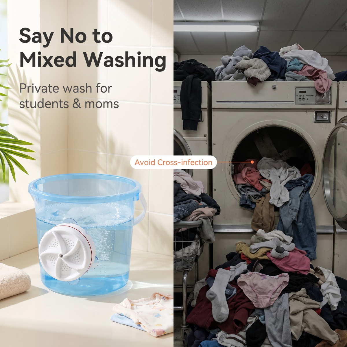 🌀Portable Turbo Washer for Dishes & Laundry