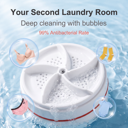 🌀Portable Turbo Washer for Dishes & Laundry