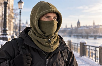Fleece Double Layer Integrated Hat