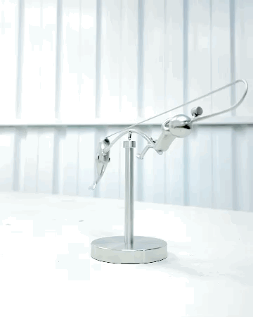 Balancing Fisherman Decor Sculpture