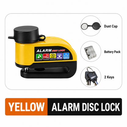 50% OFF Today | Heavy-Duty Waterproof Disc Brake Lock with 110dB Alarm