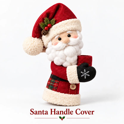 🎅Christmas Door Handle Covers – Santa & Snowman Plush Door Knob Decorations