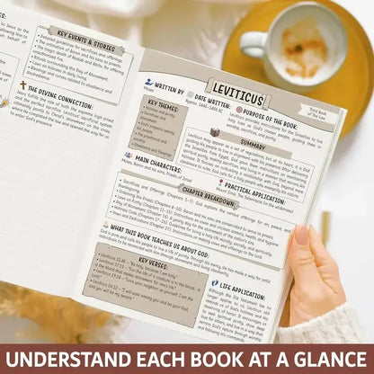 📖 66-Page Bible Study Journal – Guided Scripture, Notes & Reflection