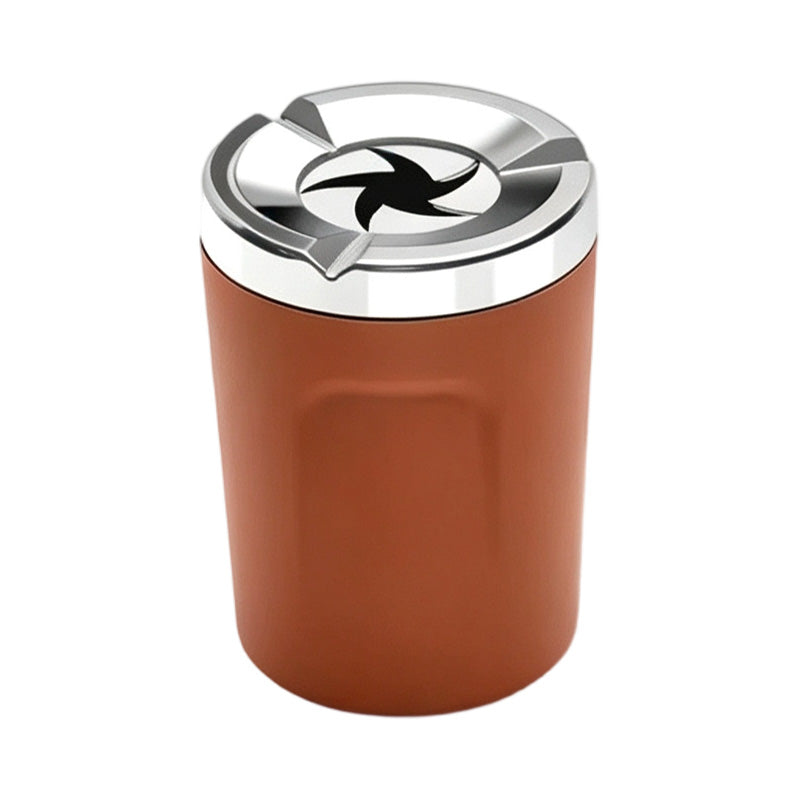 Rotating Car Ashtray with Ceramic Inner Liner 🚗🗑️
