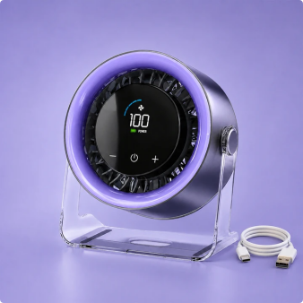 Turbo Cooling Desk Fan: Airflow Day and Night