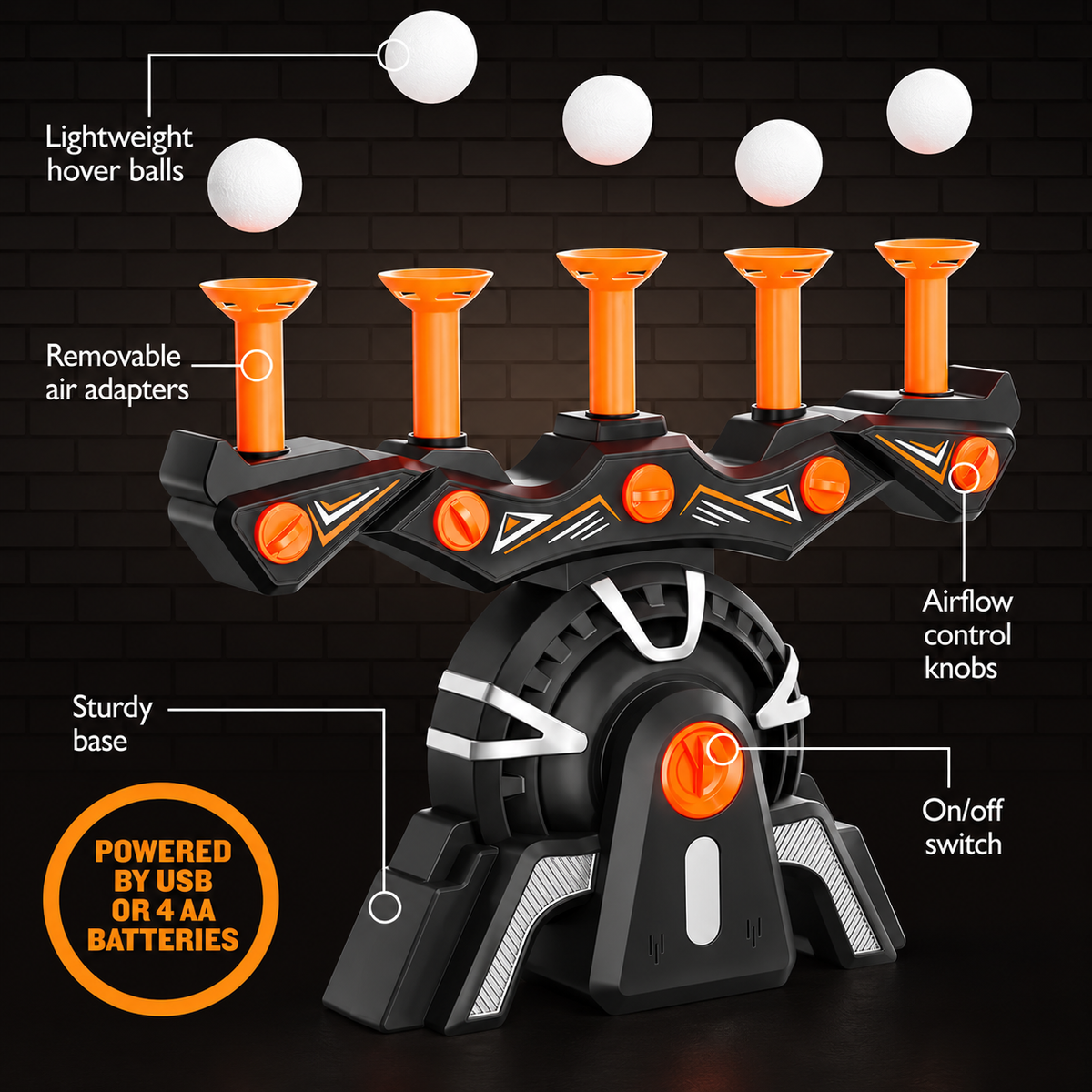 🎯 Hover Shot Shooting Target Game – Floating Ball Blaster Toy for Kids 🎁