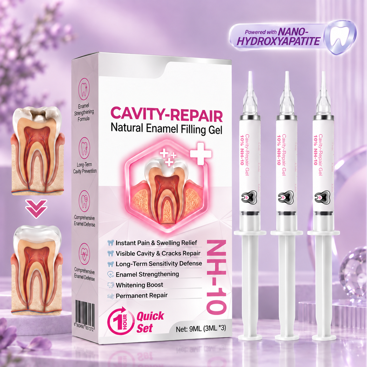 ✨Natural Enamel Care Dental Gel