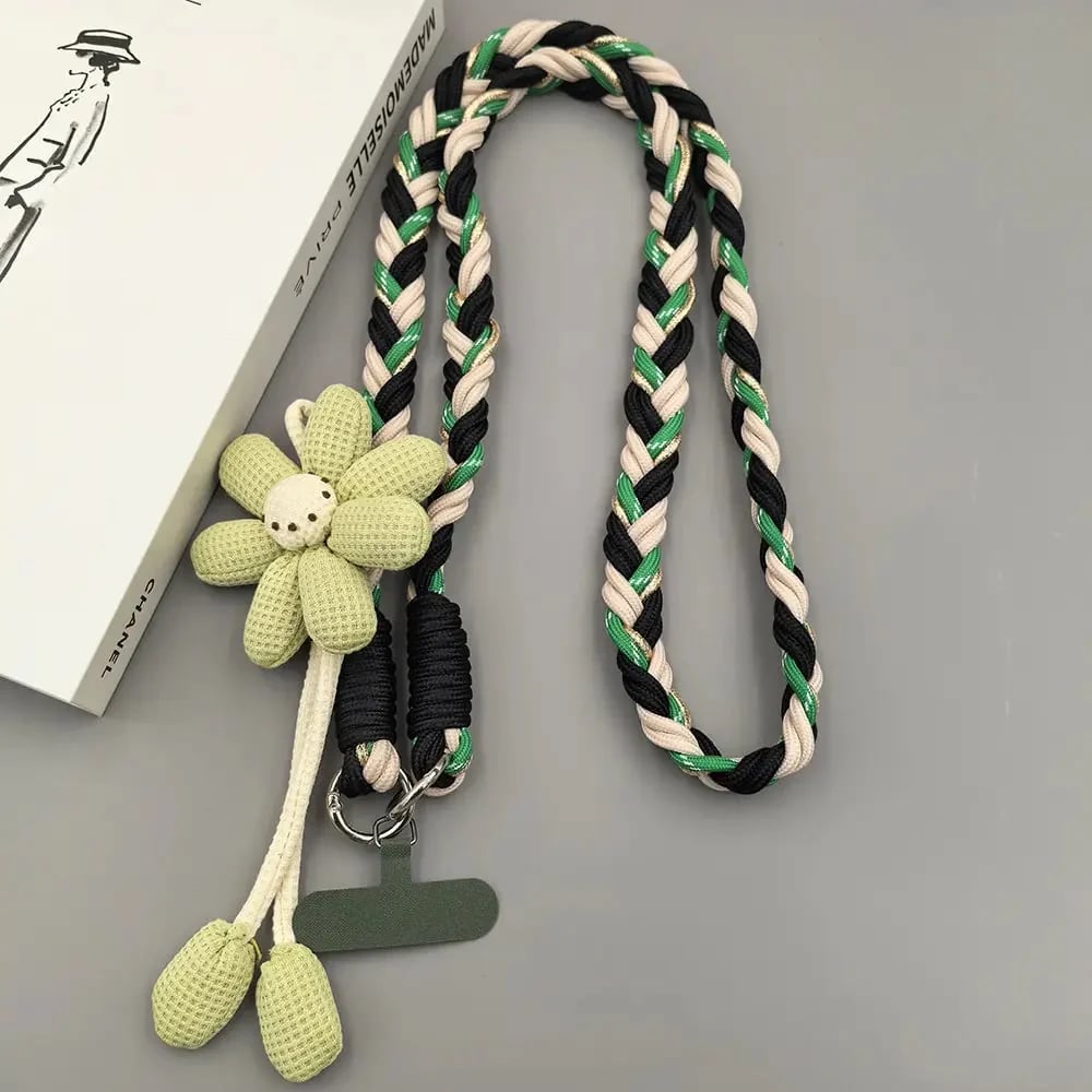 Cute Floral Phone Crossbody Lanyard – Hands-Free & Stylish