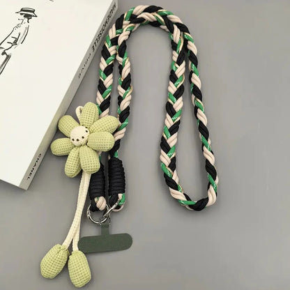 Cute Floral Phone Crossbody Lanyard – Hands-Free & Stylish