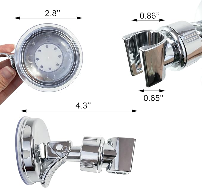 No-Drill Suction Shower Head Brackets