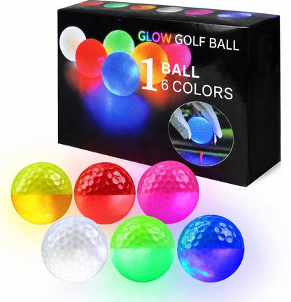 ✨⛳Christmas Glow Golf Balls – 6-Pack LED Night Golf Set