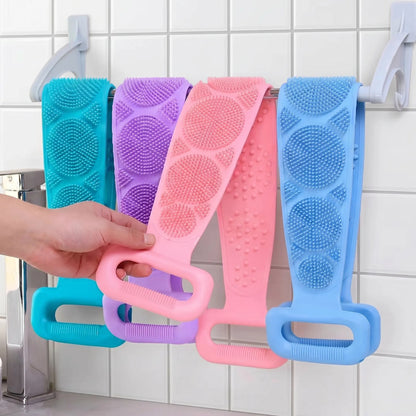 🛁 2-in-1 Double-Sided Silicone Back Scrubber
