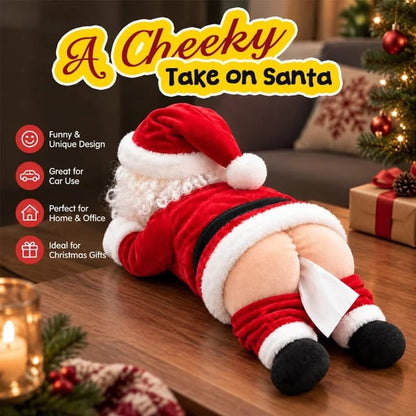 🎅Cheeky Santa Tissue Holder – Hilarious Christmas Gag Accessory!