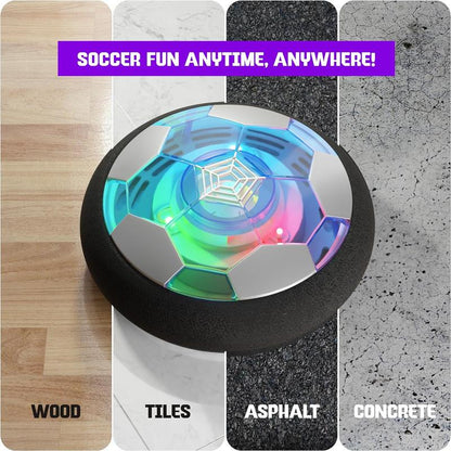 LED Hover Soccer Ball, Indoor Floating Soccer Toy with Soft Foam Bumper ⚽