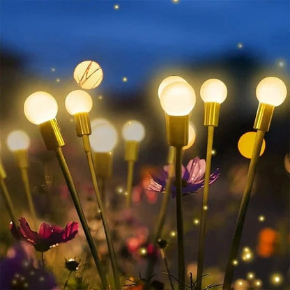 Solar Firefly Garden Lights  LED Flickering Firefly Glow Solar Pathway Lights for Yard, Patio & Landscape Decor