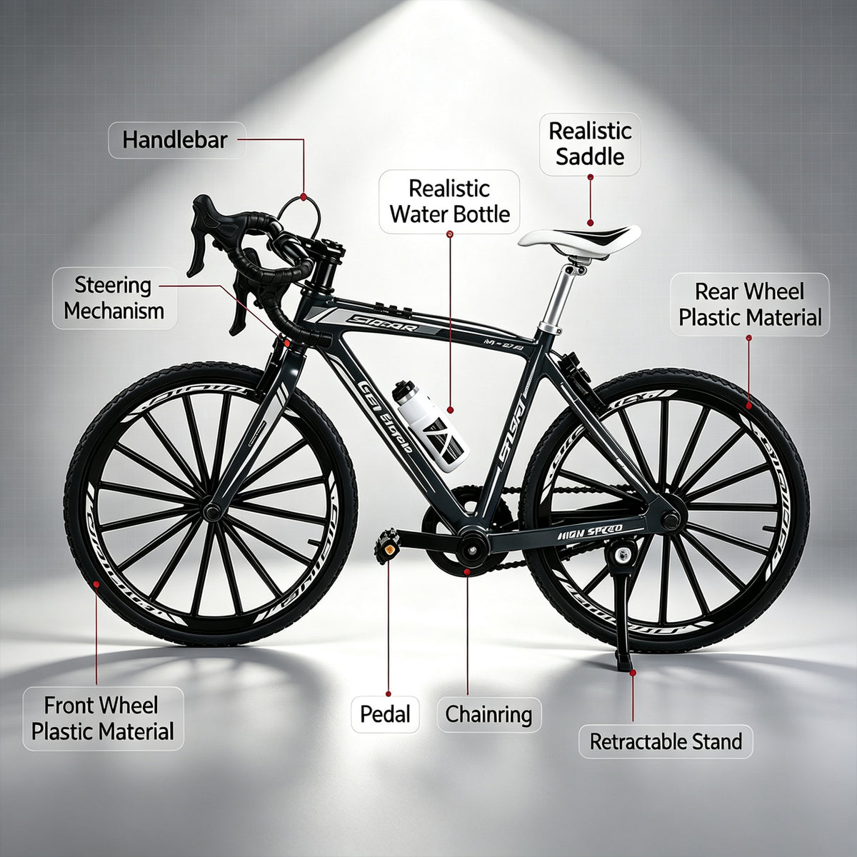 DIY Alloy Bicycle Model Kit