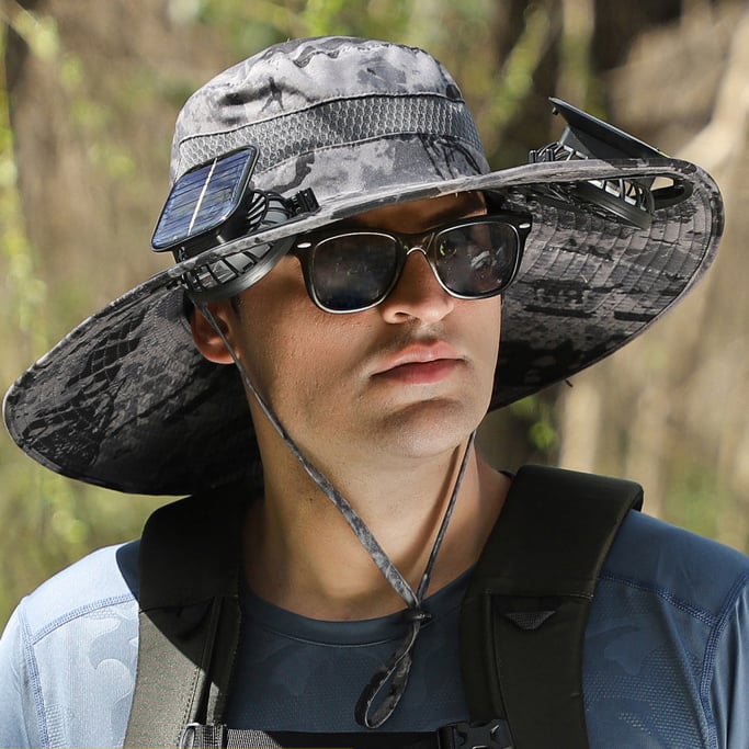 2026 New Ultralight Solar Fan Sun HatLighter Than a Baseball!