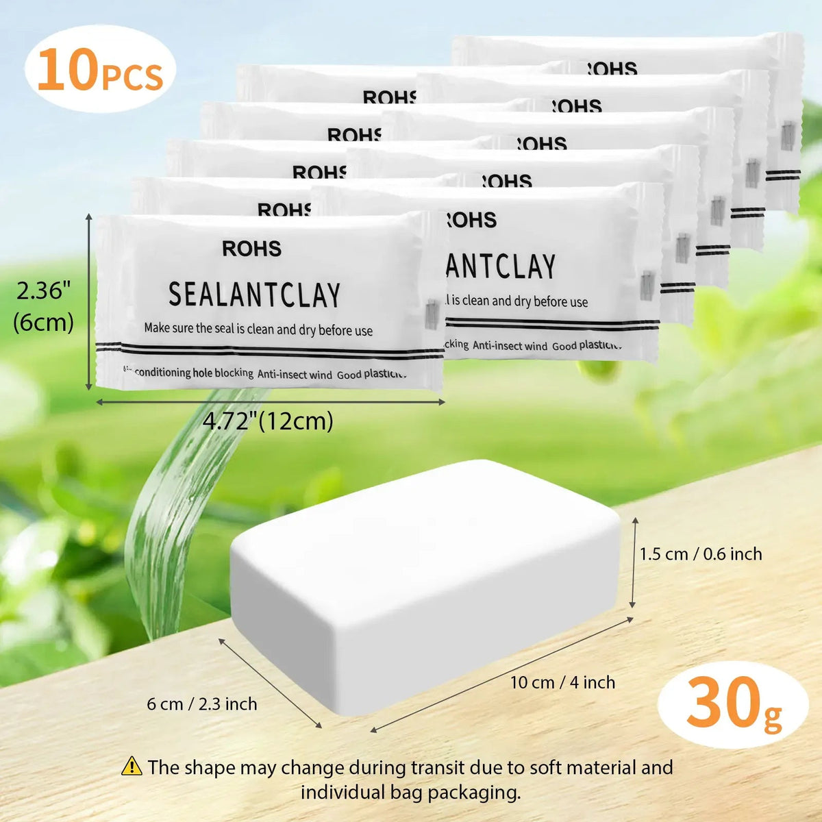 10Pcs Professional Sealant Clay - Anti-Insect Wall Hole Filler Mud 🕳️