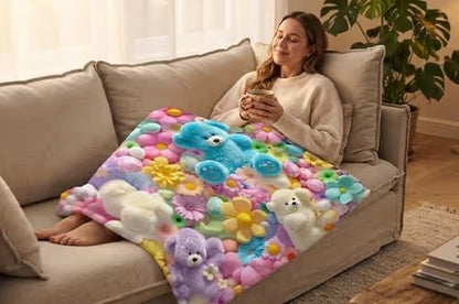 ☁️ Cloud-Soft 3D Plush Throw