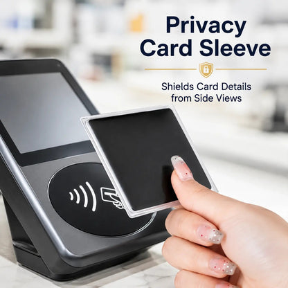 🛡️ Anti-Spy Privacy Card Sleeve – Transparent Protective Card Holder