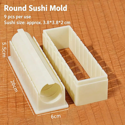 🍣 DIY Sushi Maker Mold | HIPS Non-Stick Sushi Rolling Tool with Cutting Groove