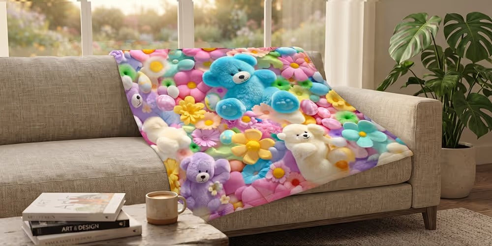 ☁️ Cloud-Soft 3D Plush Throw