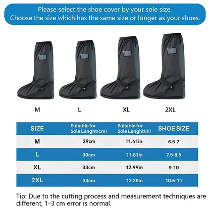 🌧️🥾 Reflective Waterproof Shoe Covers – Non-Slip, Reusable Protection for Rain, Snow & Mud