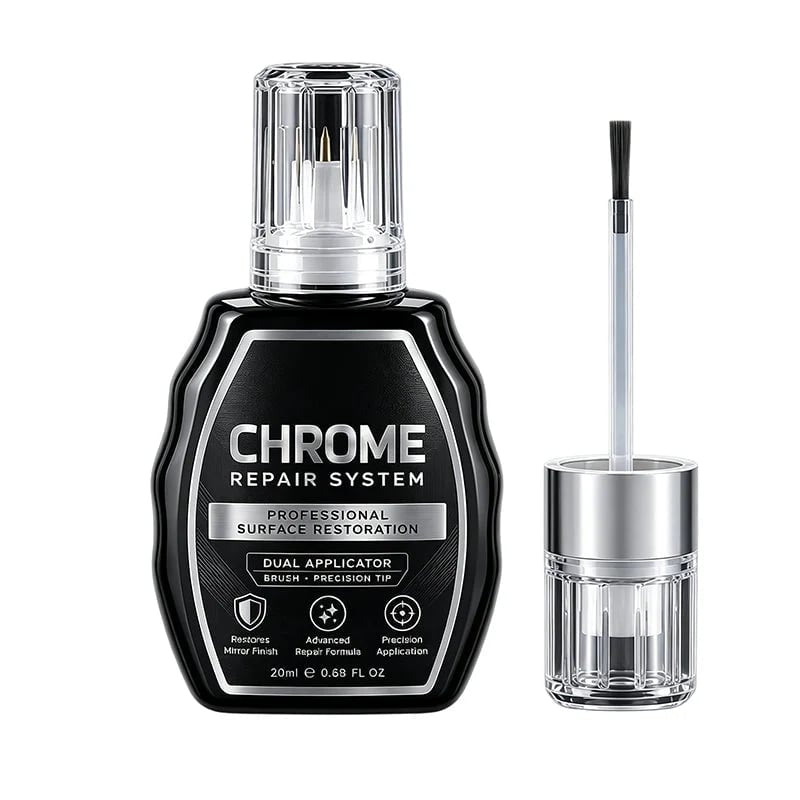 Chrome Repair Liquid ✨, Metal Surface Touch-Up for Car Trim & Hardware