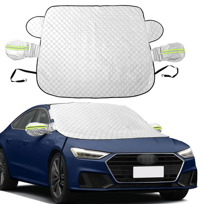 ❄️🚗Magnetic Foldable Windshield Ice Snow Cover with Side Mirror Sleeves & Hooks