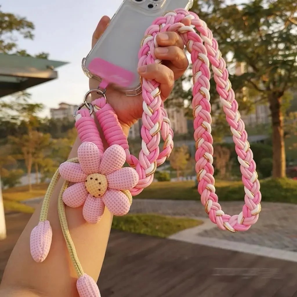 Cute Floral Phone Crossbody Lanyard – Hands-Free & Stylish