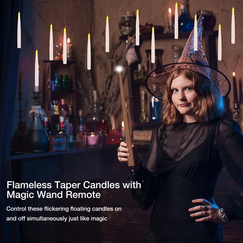 🕯️👻Floating Halloween LED Candles with Remote Control