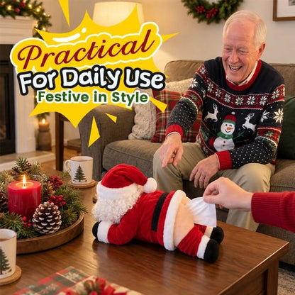 🎅Cheeky Santa Tissue Holder – Hilarious Christmas Gag Accessory!