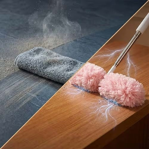 Double-Head Bendable & Extendable Microfiber Duster
