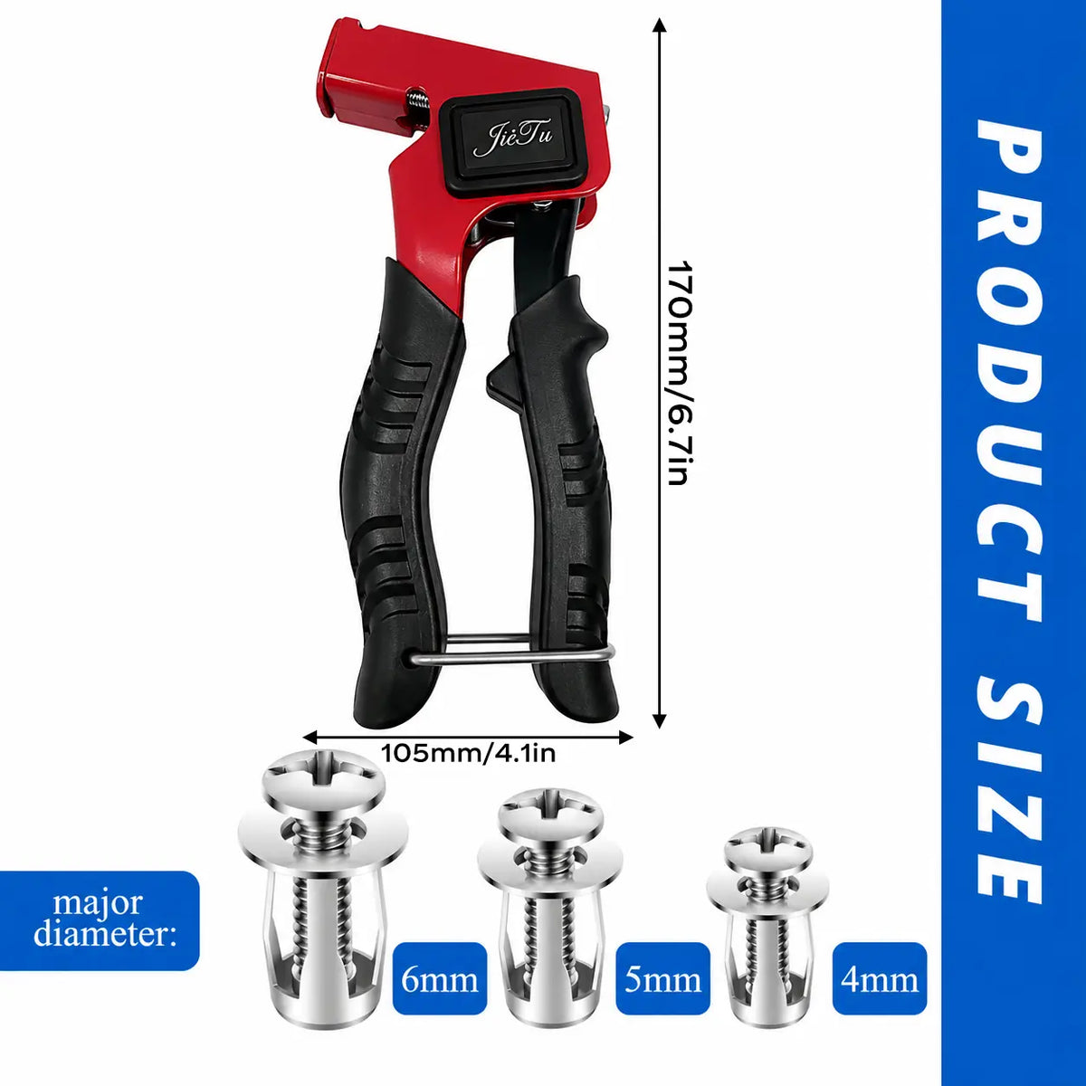 🔩 Heavy-Duty Carbon Steel Button Rivet Locking Nuts Set