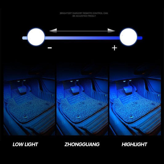 Wireless Car Ambient LED Light – USB Rechargeable Star Projector 2-in-1 Warm Light for Car & Room