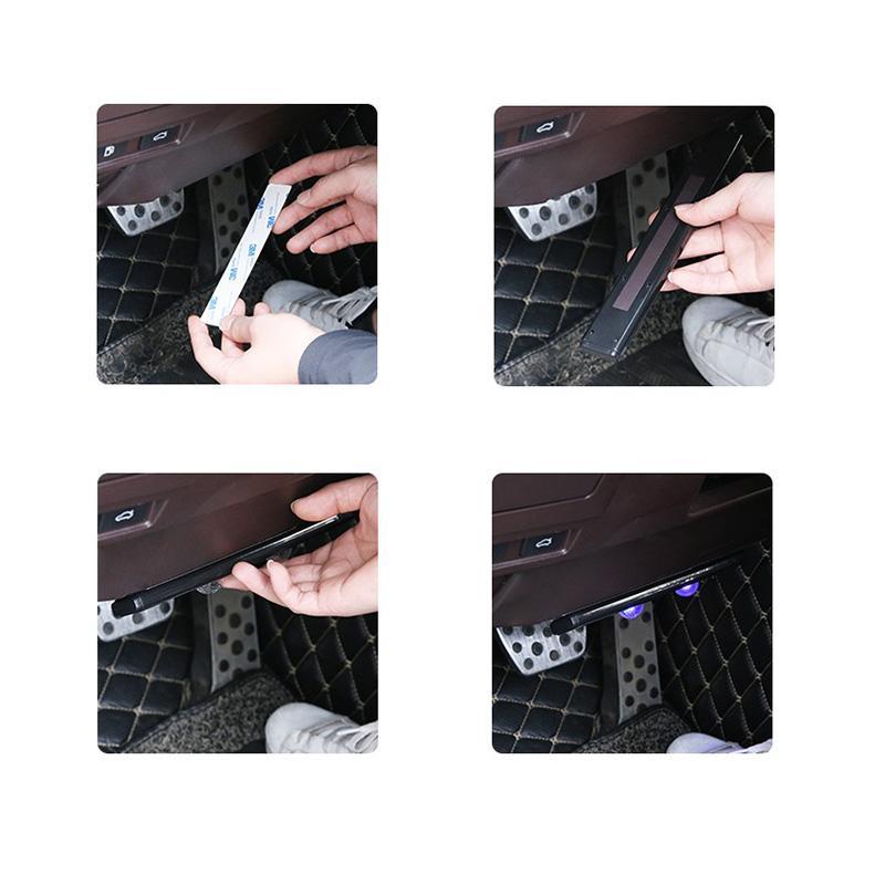 Wireless Car Ambient LED Light – USB Rechargeable Star Projector 2-in-1 Warm Light for Car & Room