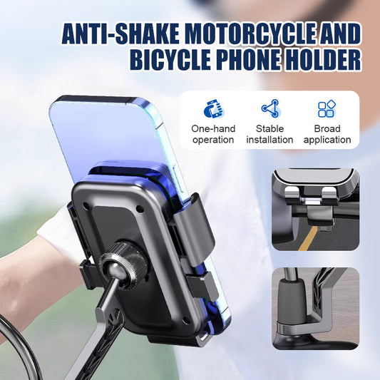 Anti-Vibration Phone Holder for Motorcycle & Bicycle