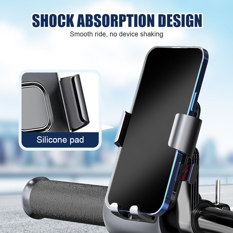 Anti-Vibration Phone Holder for Motorcycle & Bicycle