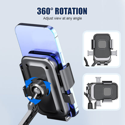 Anti-Vibration Phone Holder for Motorcycle & Bicycle
