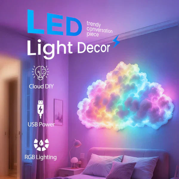 USB-Powered DIY LED Thunder Cloud Decor