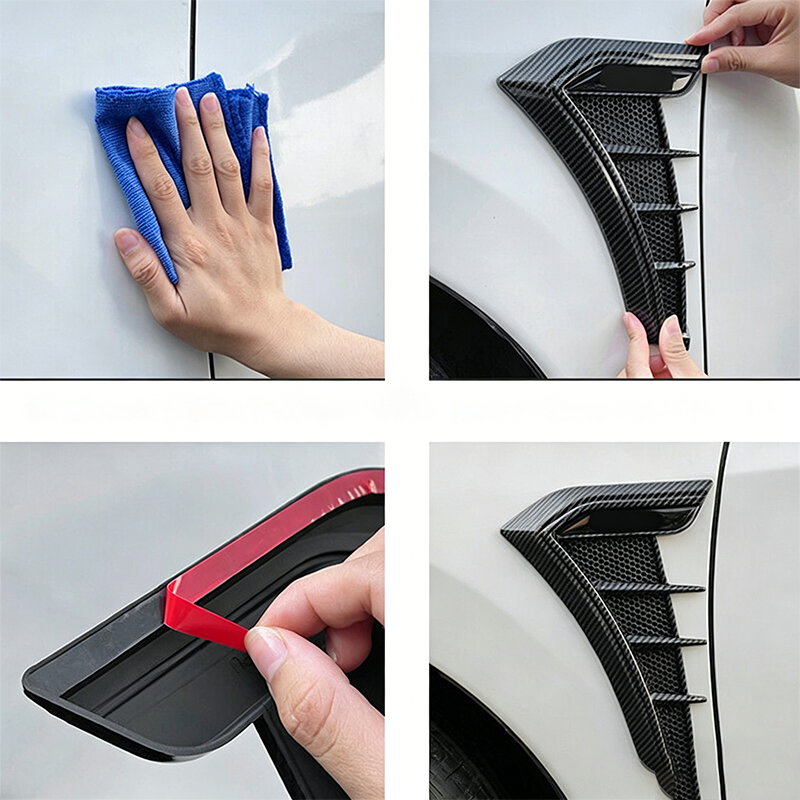 TPU Side Fender Vent Stickers, Sport Scratch Cover Trim