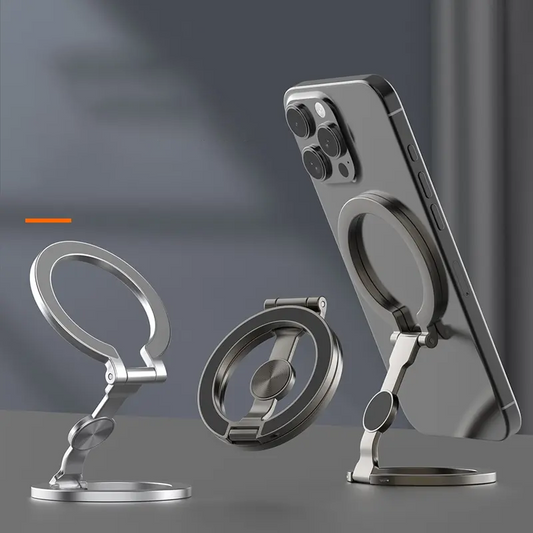 Foldable Magnetic Phone Mount – Multi-Angle, Stable, Portable