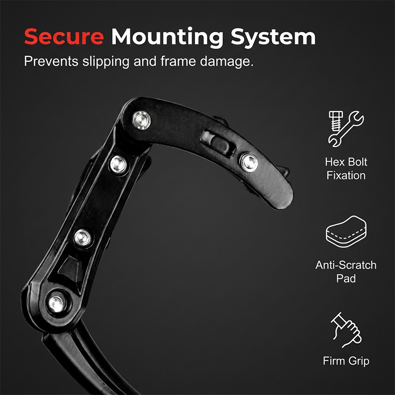 Adjustable Bicycle Kickstand – Lightweight Aluminum, Universal Fit & Frame-Safe Clamp