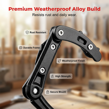 Adjustable Bicycle Kickstand – Lightweight Aluminum, Universal Fit & Frame-Safe Clamp