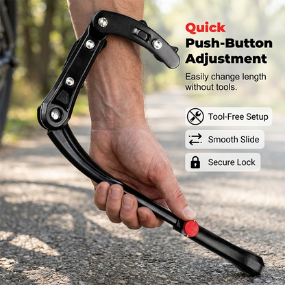 Adjustable Bicycle Kickstand – Lightweight Aluminum, Universal Fit & Frame-Safe Clamp