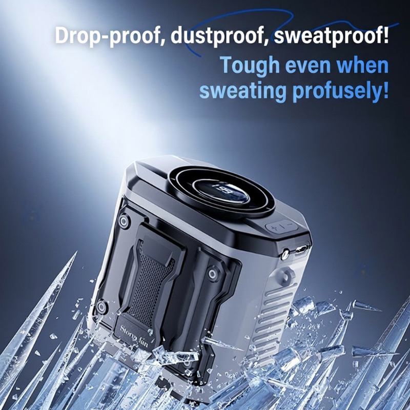 Rechargeable Clip Waist Fan, 3-Speed Quiet Hands-Free Use