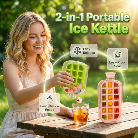 2-in-1 Ice Cube Maker Bottle – Make Ice & Stay Hydrated Anywhere