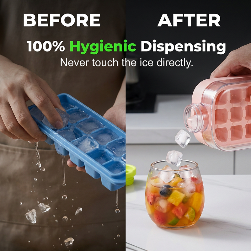 2-in-1 Ice Cube Maker Bottle – Make Ice & Stay Hydrated Anywhere