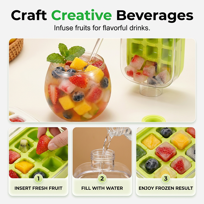 2-in-1 Ice Cube Maker Bottle – Make Ice & Stay Hydrated Anywhere